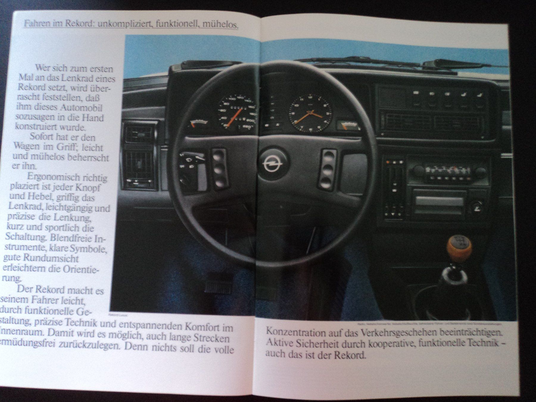 Opel Documenti: Prospekt Opel Rekord 1981 – Usato da Schwarzenburg venduto da modelCARama 4