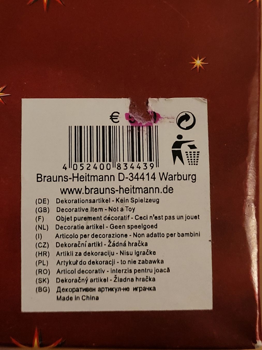 Tutte le decorazioni: Weihnachtsbaumschmuck Holz, 2 Sets – Nuovo e nell'imballaggio originale da Uster venduto da 13smiley13 2