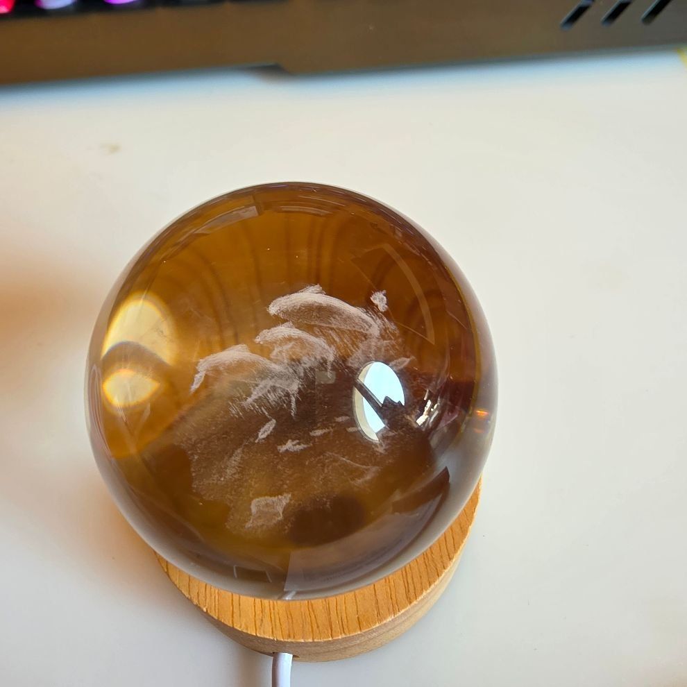 Alle Dekorationen: GLASKUGEL MIT DELFIN MIT USB UND LED LICHT – Neu und originalverpackt aus Dintikon von bonita099 1