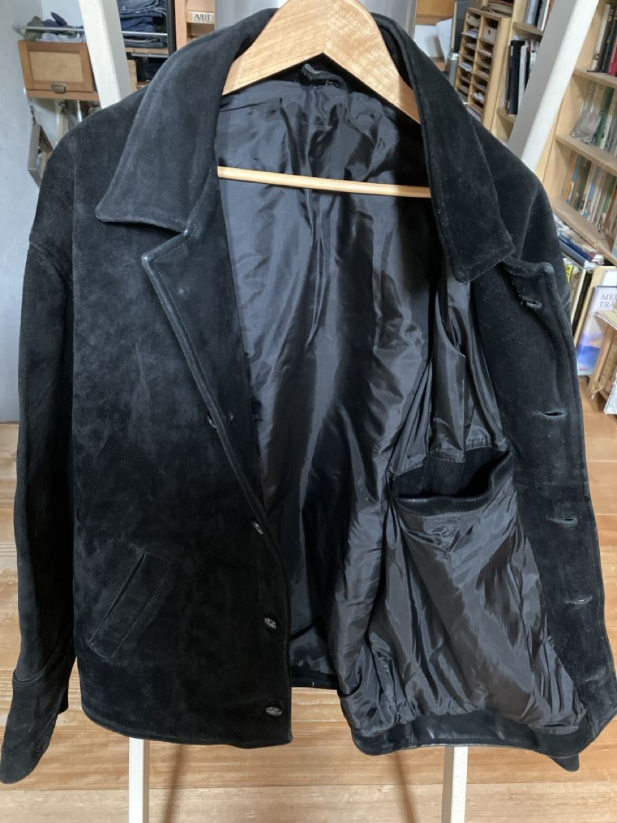 Giacche: Schwarze Wildlederjacke von Trapper USA Gr. L – Usato da Aesch BL venduto da Vondenbienen 3