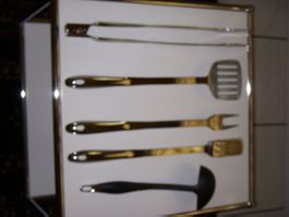 Grill-Set, 4-teilig der Qualitätsmarke "Spring" + Zubehör