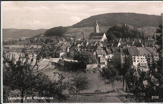 Cartoline postali: Laufenburg AG  Ortsansicht Nr.2105  ,  1931 – Usato da Solothurn venduto da Bepposol