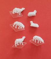 Miniaturfiguren HO, 6 moutons, 6 Schafe, ohne OVP