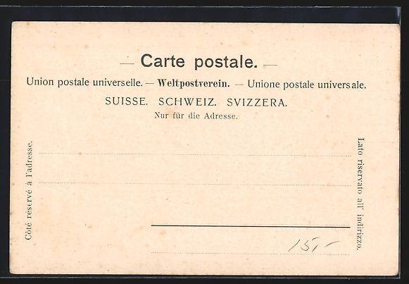 Cartoline postali: Appenzell, Ortsansicht am Fluss mit Br – Usato da Berlin venduto da bartko-reher 1