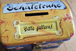Diddl Schatztruhe Spardose, Vintage Blechdose - Rarität!