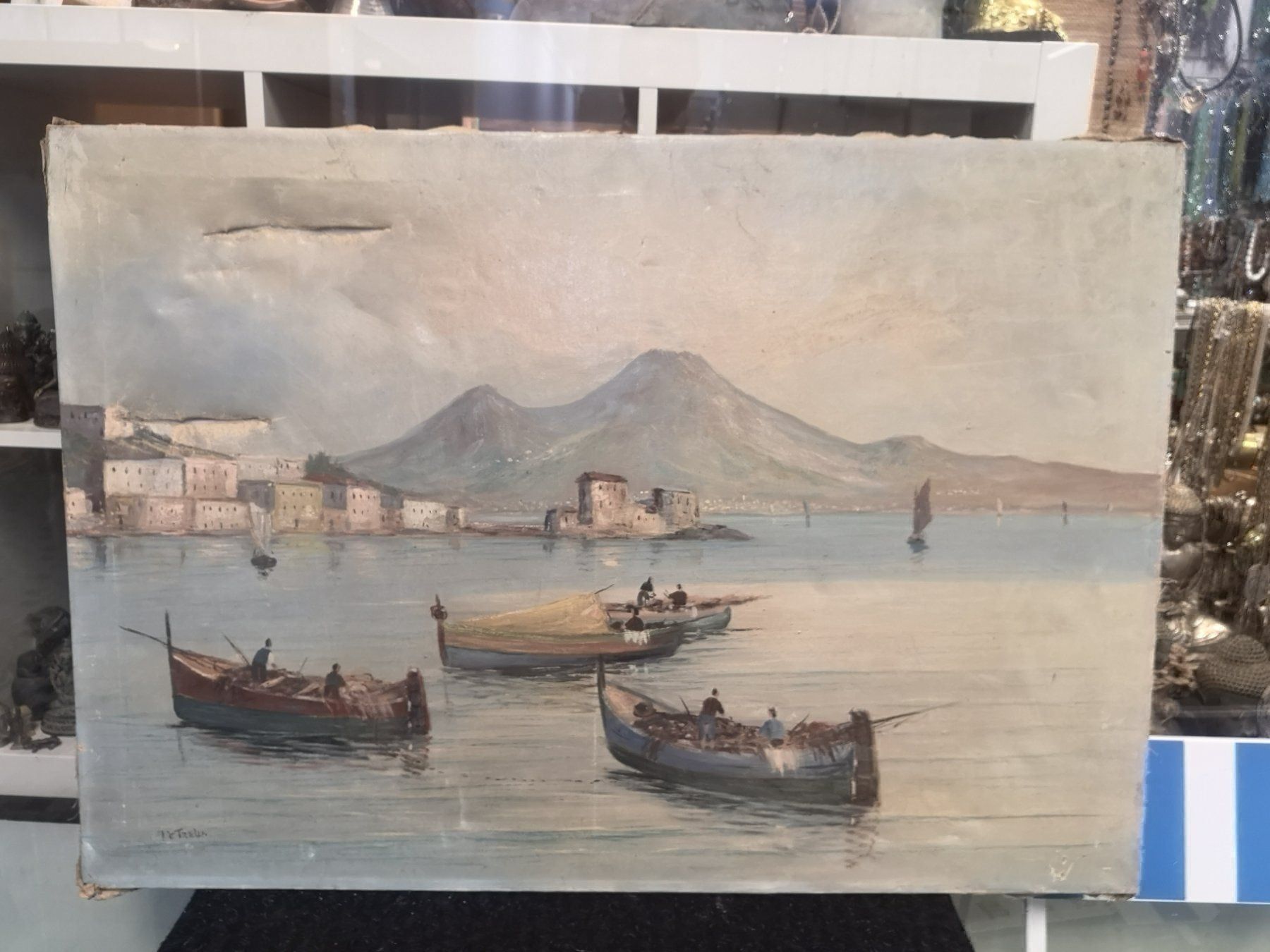 Gemälde: GRANDE HUILE SUR TOILE SIGNÉE – Defekt aus Genève von Qanil77