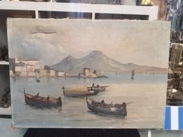 GRANDE HUILE SUR TOILE SIGNÉE