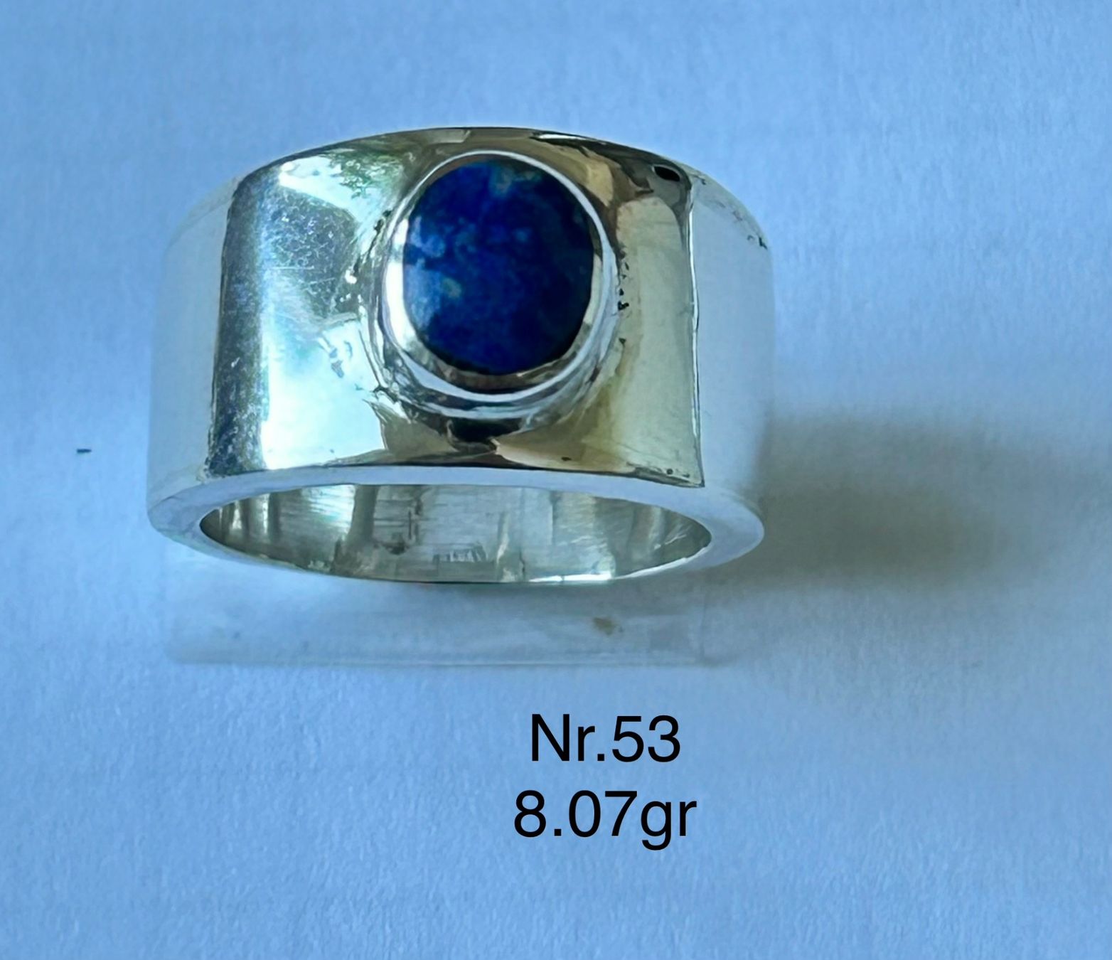 Anelli: Handgefertigte Ringe aus Silber mit Lapislazuli. – Nuovo (secondo la descrizione) da Zürich venduto da rai_n6pg