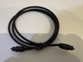 Optisches Kabel Toslink Kabel, 1 Meter, Schwarz, stabil, NEU