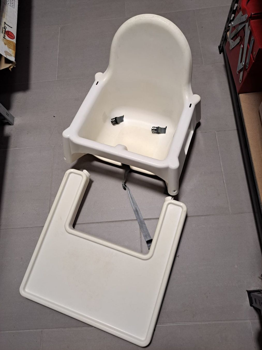 Ikea Seggioloni: Ikea Antilop Hochstuhl mit Sitzgurt – Usato da Grafstal venduto da amedici8310 1