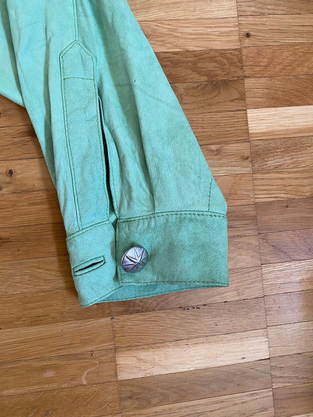 Jacken: Jacke grün, Gr.42-44, Länge 86cm – Gebraucht aus Kastanienbaum von Muenchnerkindl1 4