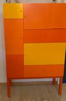 Möbelschrank orange/gelb