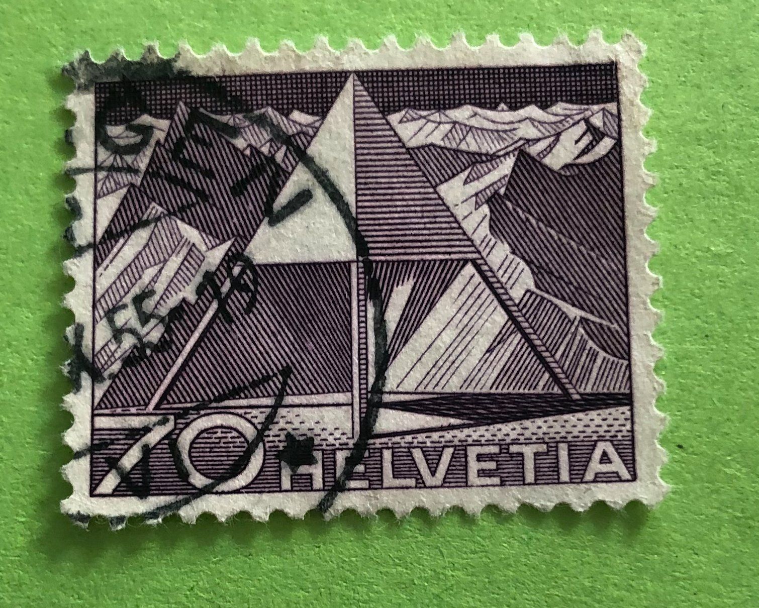 Tutti i francobolli: Nr.308 mit Stempel Triangulationspunkt Technik und Landschaf – Usato da Aarau venduto da Billa007