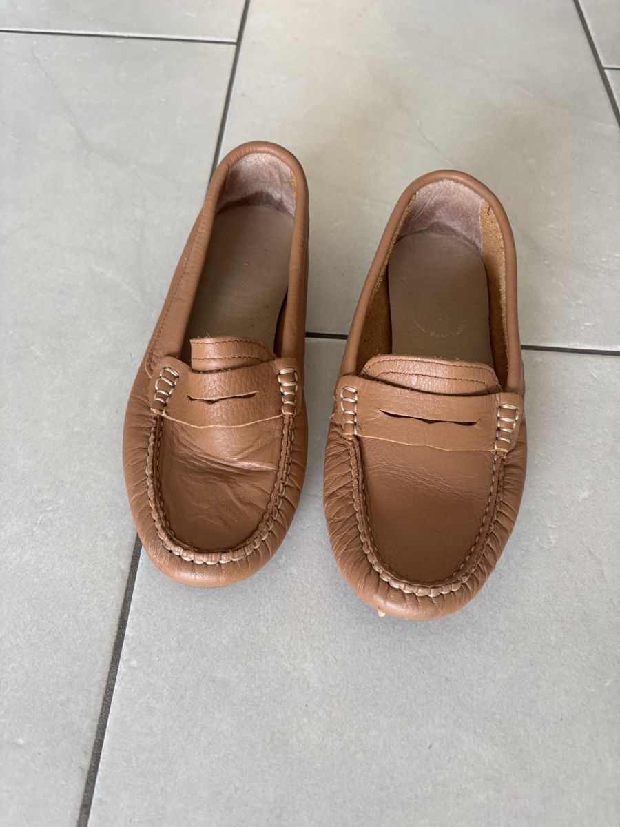 Scarpe da donna: Leder Mokassin, beige Gr. 36 – Usato da Chur venduto da swissklexx