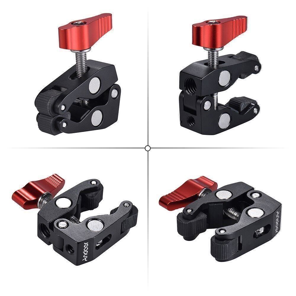 Treppiedi & Teste: ✅ Multifunktion Super Clamp Andoer – Nuovo e nell'imballaggio originale da Wittenbach venduto da ChinaSeidenstrasse 3