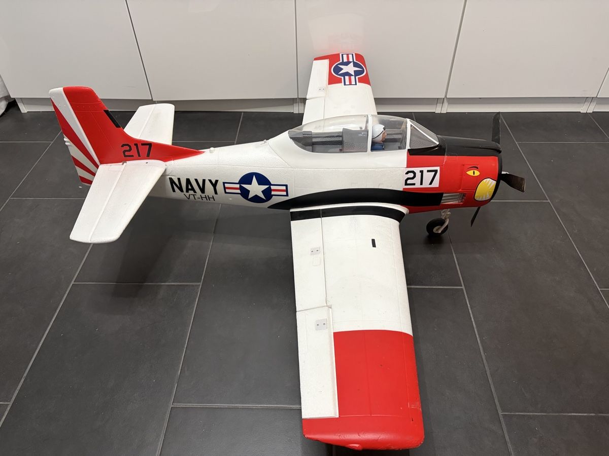E-Flite Modellismo RC: Trojan T-28 von E-flite – Usato da Killwangen venduto da Ohana64 1