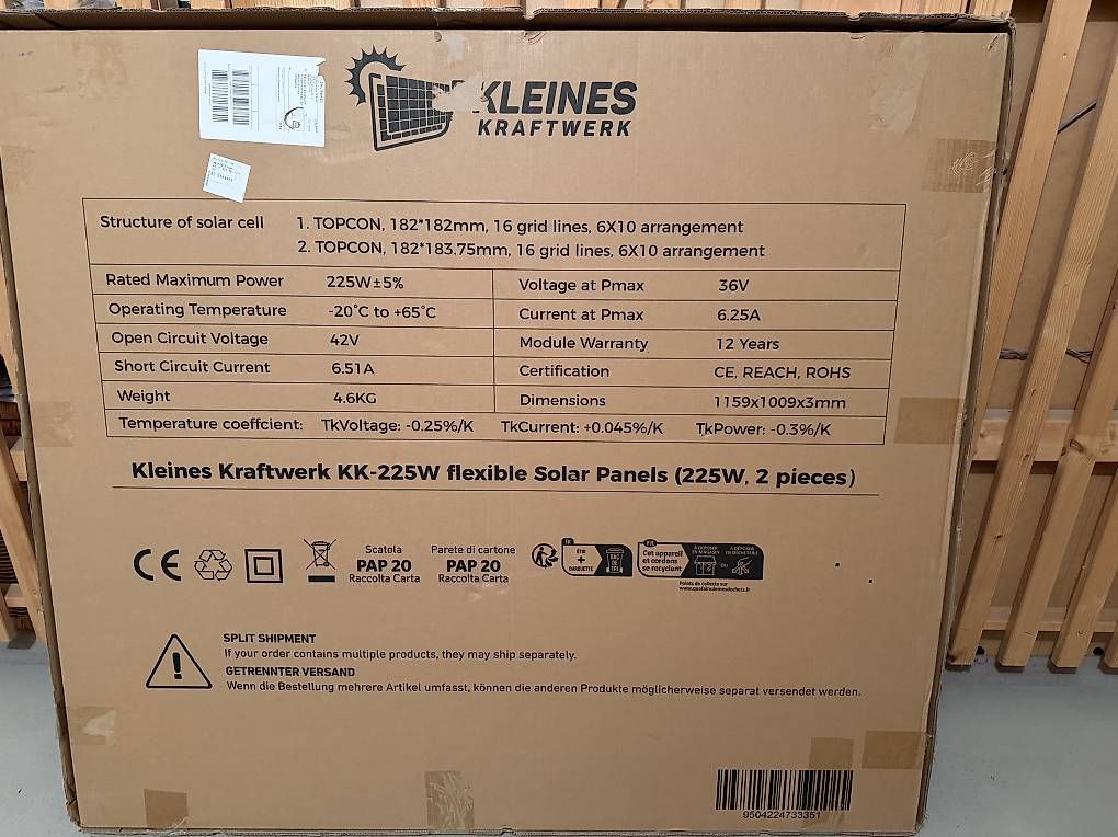 Dispositivi a energia solare: 225 Watt flexible PV Solar Module – Usato da Meilen venduto da ben_w9xw 3