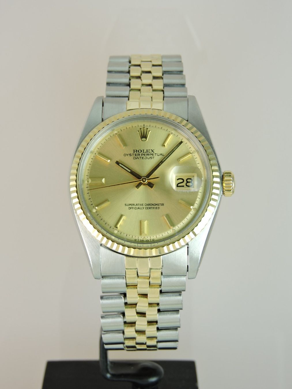 Rolex Orologi: 1973 Rolex Datejust 1601 Two-Tone Sigma Dial - Serviced, Box – Usato da Bern venduto da Vintage-Oyster