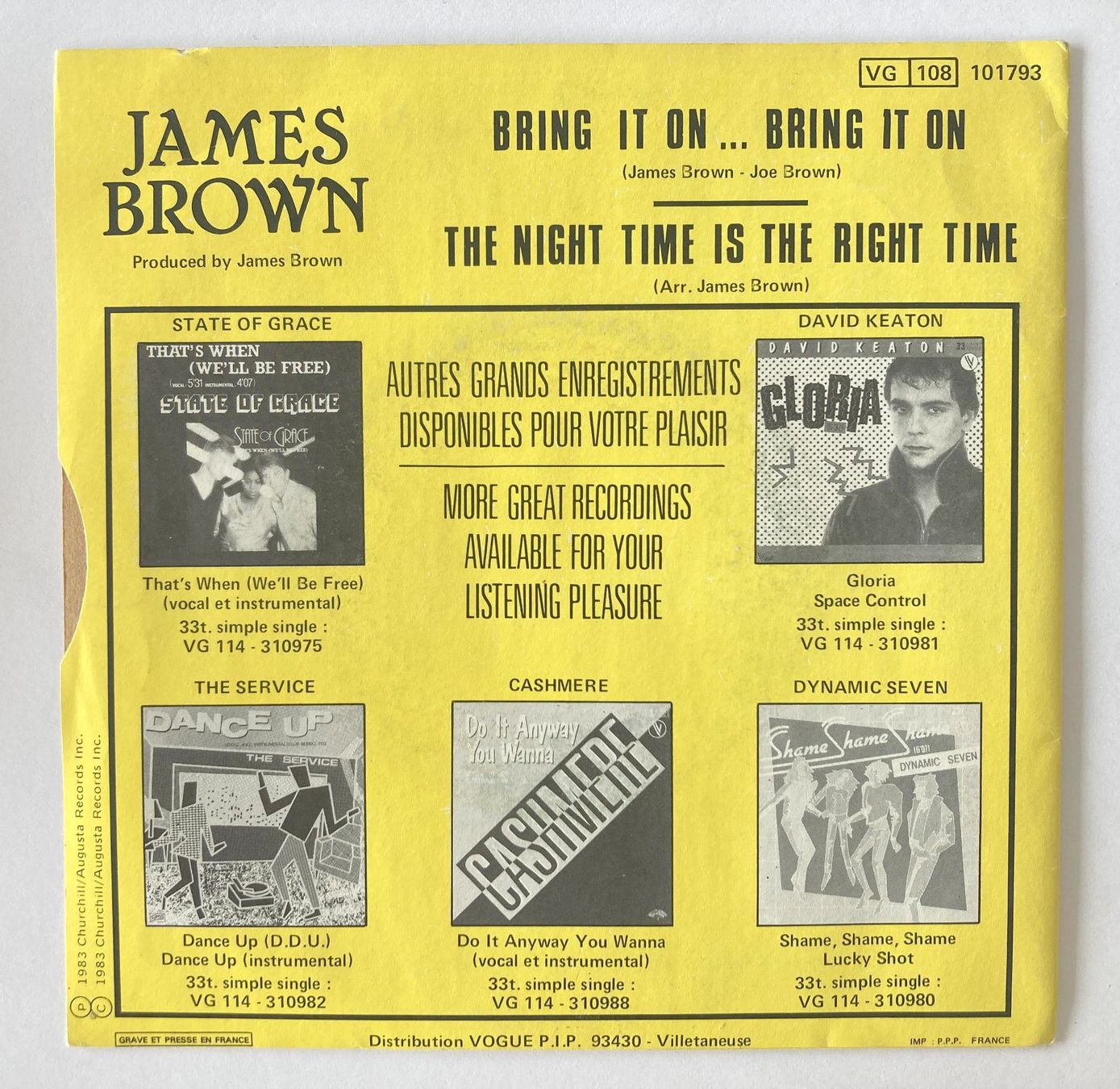 Schallplatten: JAMES BROWN - BRING IT ON – Gebraucht aus Bottens von hotter-than-hell 1