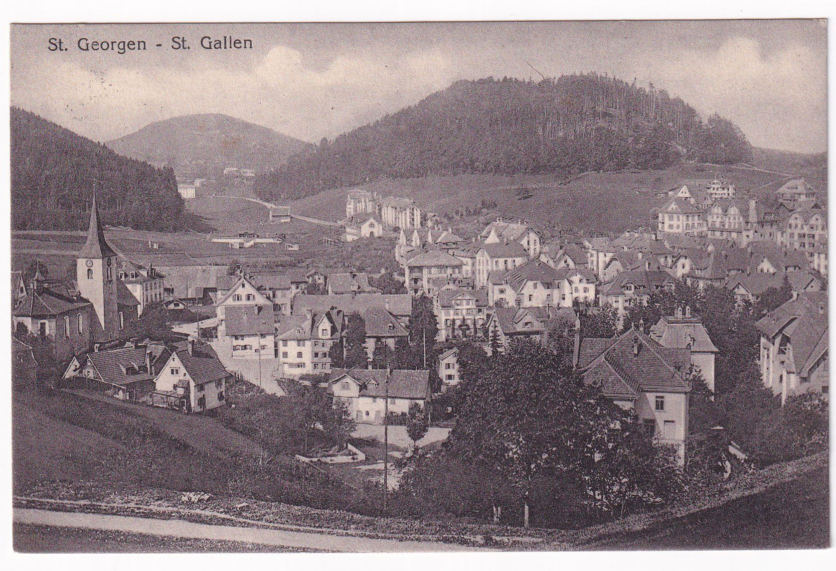 Cartoline postali: St. Georgen - St. Gallen  1925 – Usato da Cormoret venduto da Pascalll2001