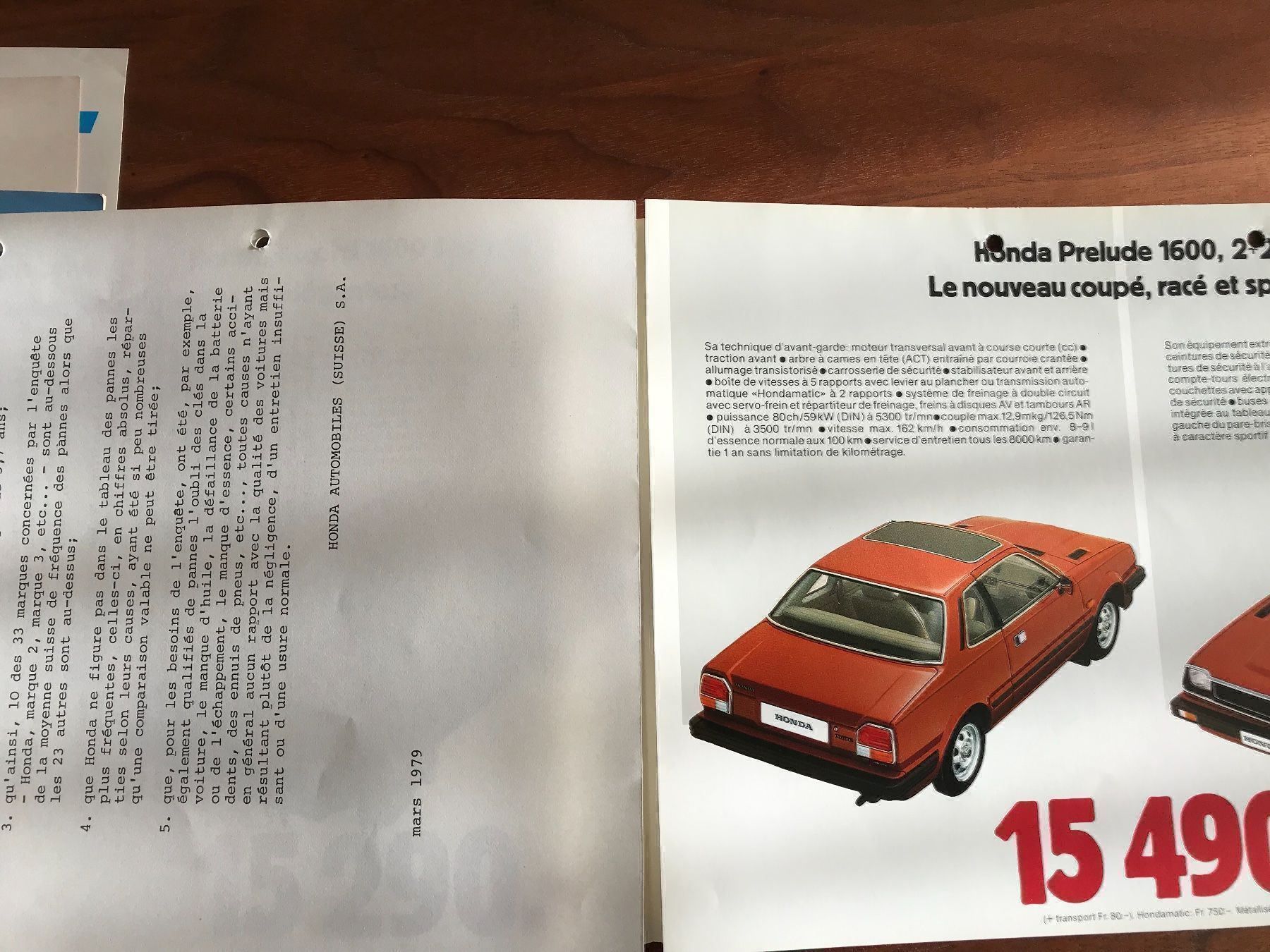 Honda Dokumente: Honda Prospekt – Gebraucht aus Balterswil von Jeko1967 2