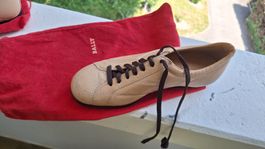 Bally chaussures femme beige cuir t38aille 38 état neuf
