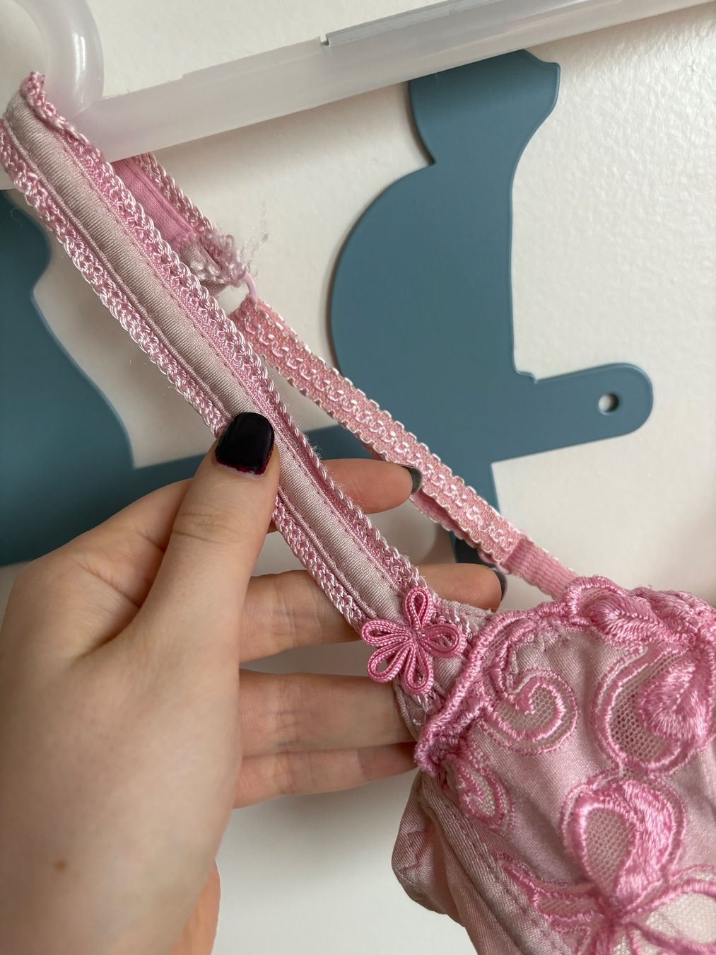 Aubade Altra biancheria intima: Soutien-gorge rose poudré à fleurs brodées – Usato da Lausanne venduto da milou201619 2