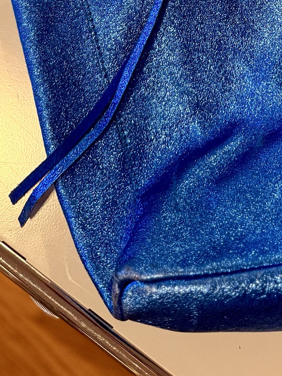 Borse da donna: Blaue Ledertasche aus Italien – Usato da zürich venduto da julie.winona 3