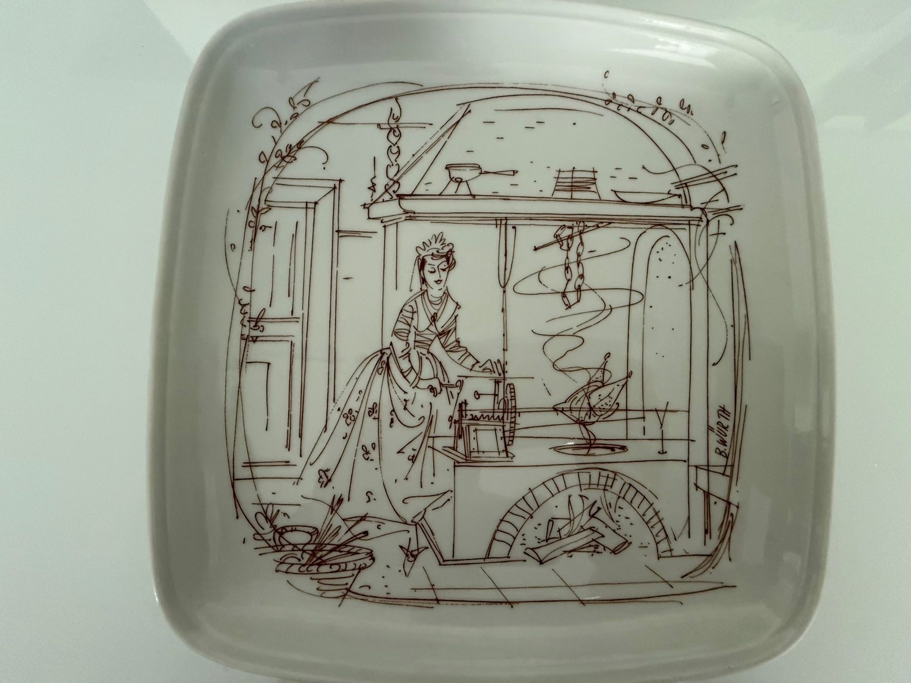 Tutte le decorazioni: 6 Teller "Langenthal" Bildergeschichte "Schloss Wildegg" – Usato da Pfäffikon SZ venduto da Smile6870 4