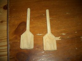 2 Holzschaber neu | Küchenhelfer | Holzlöffel | Schaber