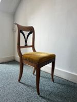 Stuhl Holz Polster Vintage guter Zustand