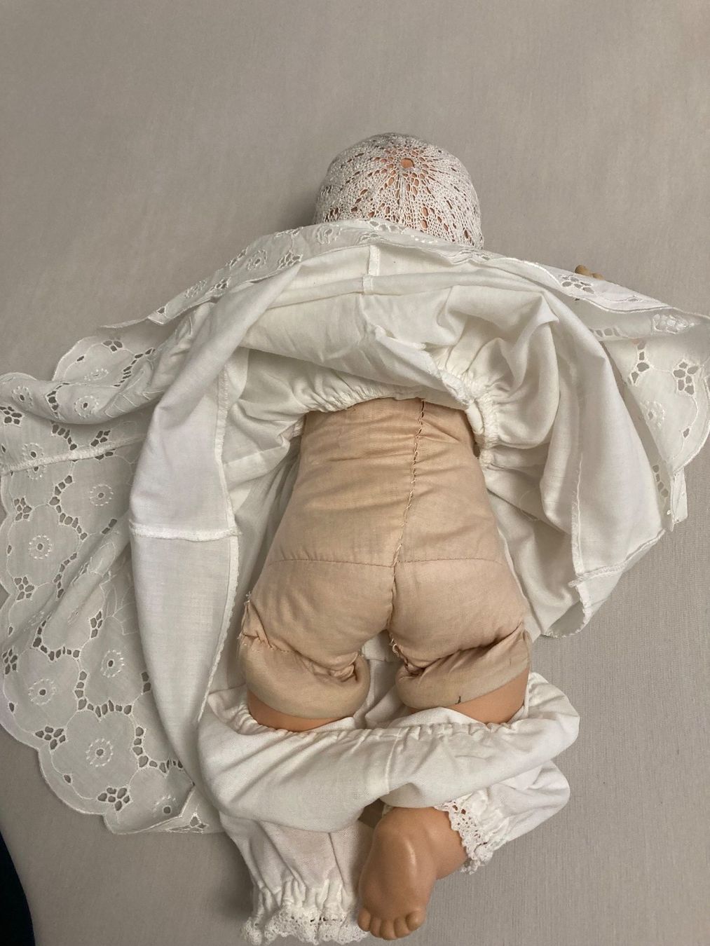 Puppen: Nostalgische antike Puppe mit Stoffkörper und Kleid, alt – Gebraucht aus Berneck von Ordnung2021 9