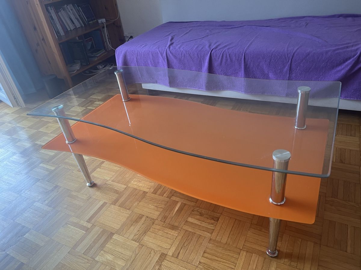 Tables: Table de salon vintage en verre – D'occasion à Sion par cyr_l5jd 1