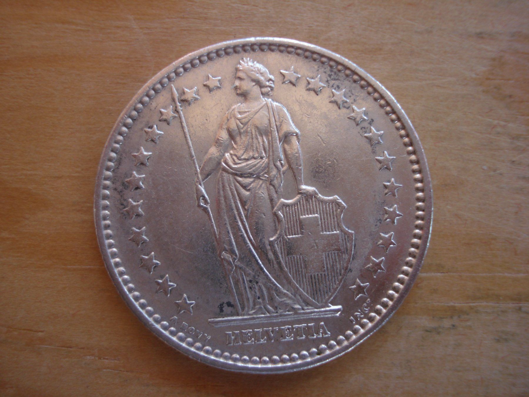 Tutti le monete: (C1) 2 Franken 1922 UNZ- – Usato da Erlach venduto da Net-Coins 1