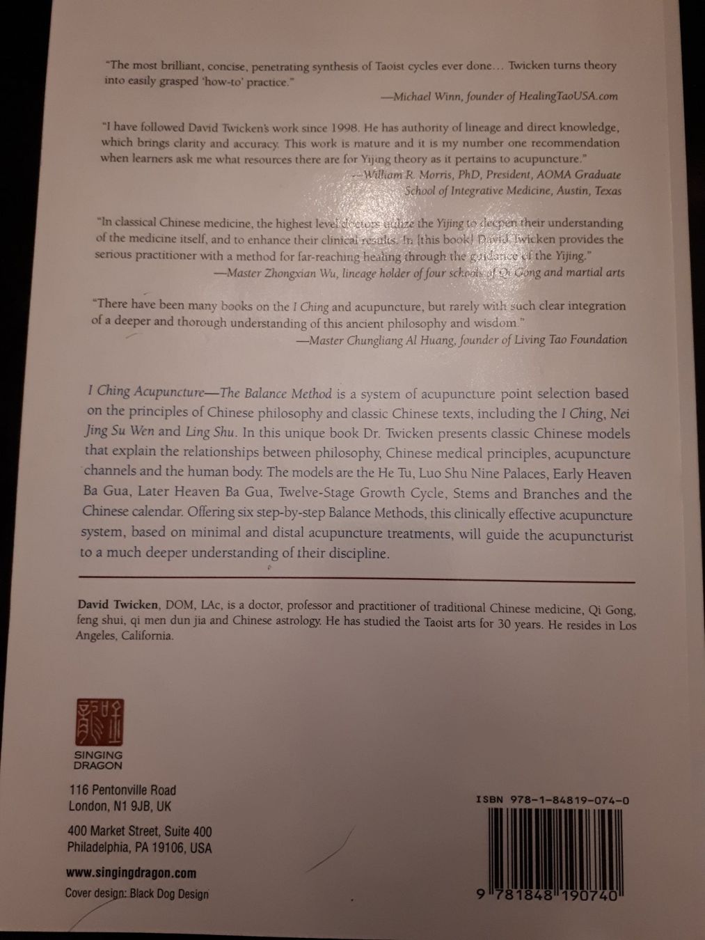 Libri: I Ching Acupuncture Dr.D.Twicken – Usato da Kerns venduto da KIRSCHE06 1