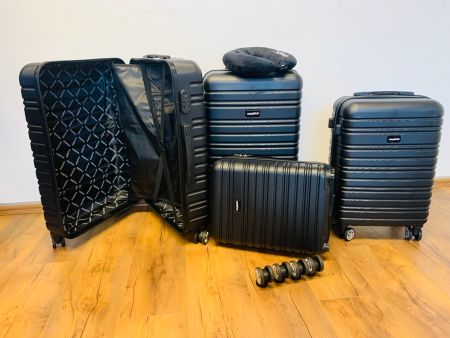 5 tlg Hartschalen Koffer BUNDLE wayBAG 2026 Modell BLACK NEU