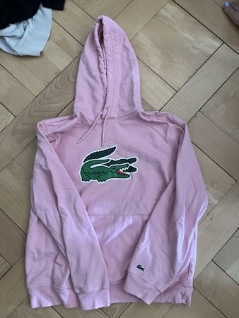 Pink Lacoste Hoodie Logo Size M Used