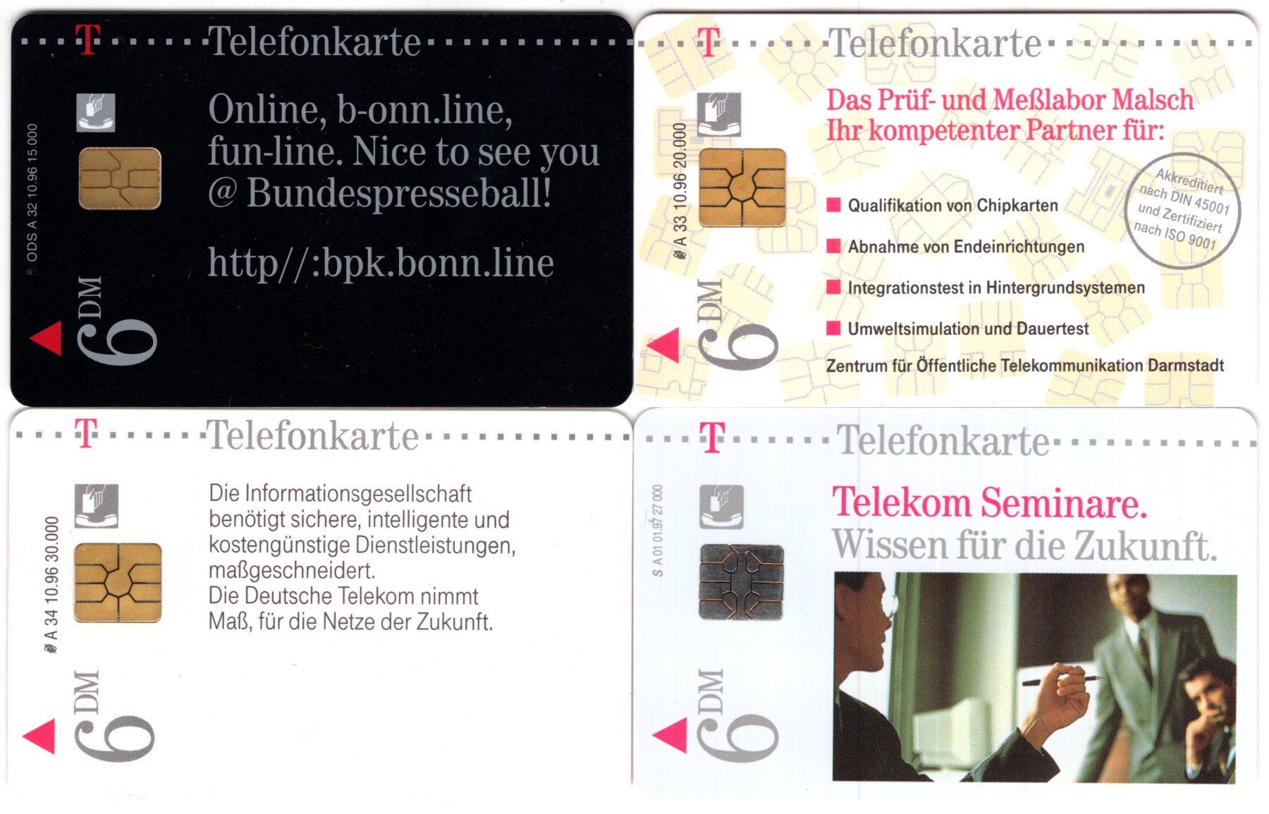 Schede telefoniche: 4 volle Deutsche Telefonkarten der A-Serie – Usato da Eglisau venduto da Chperfins 1