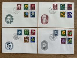 Schweiz - FDC Pro Juventute 1958-1961