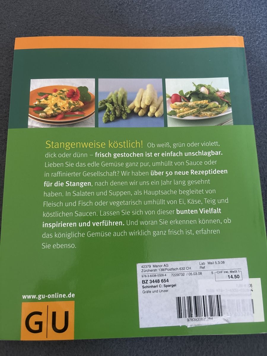 Libri: Kochbuch Spargel – Nuovo (secondo la descrizione) da Frauenfeld venduto da Skill105 1