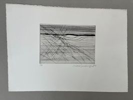 Fridel Sonderegger 1984 RADIERUNG SIGNIERT KÜNSTLERPROBE