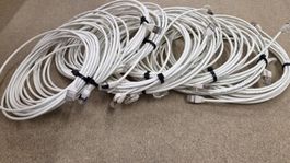 10 Stück Netzwerkkabel Roline Cat7 U/FTP Slim 5m gebraucht
