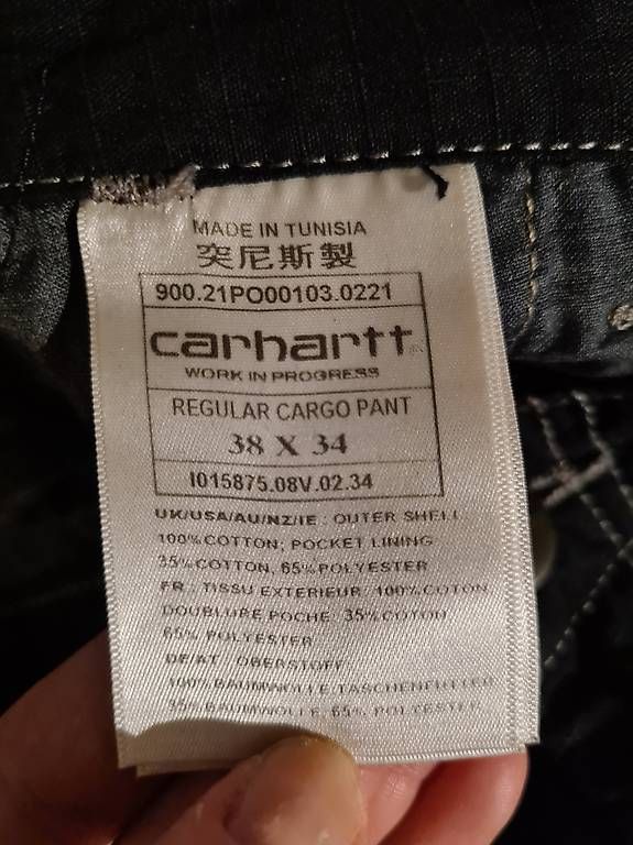 Pantaloni: Carhartt Regular Cargo Pant 38x34 – Usato da Rupperswil venduto da Homer20 1