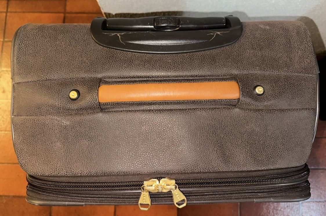 Valigie: Rollkoffer, Koffer, Braun, Leder, elegant – Usato da Zollikon venduto da into-the-west 3