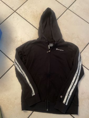 Schwarze Champion Kapuzenjacke Gr. 150/155Top Zustand!