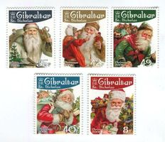 Briefmarken "Weihnachtsmann". Gibraltar.