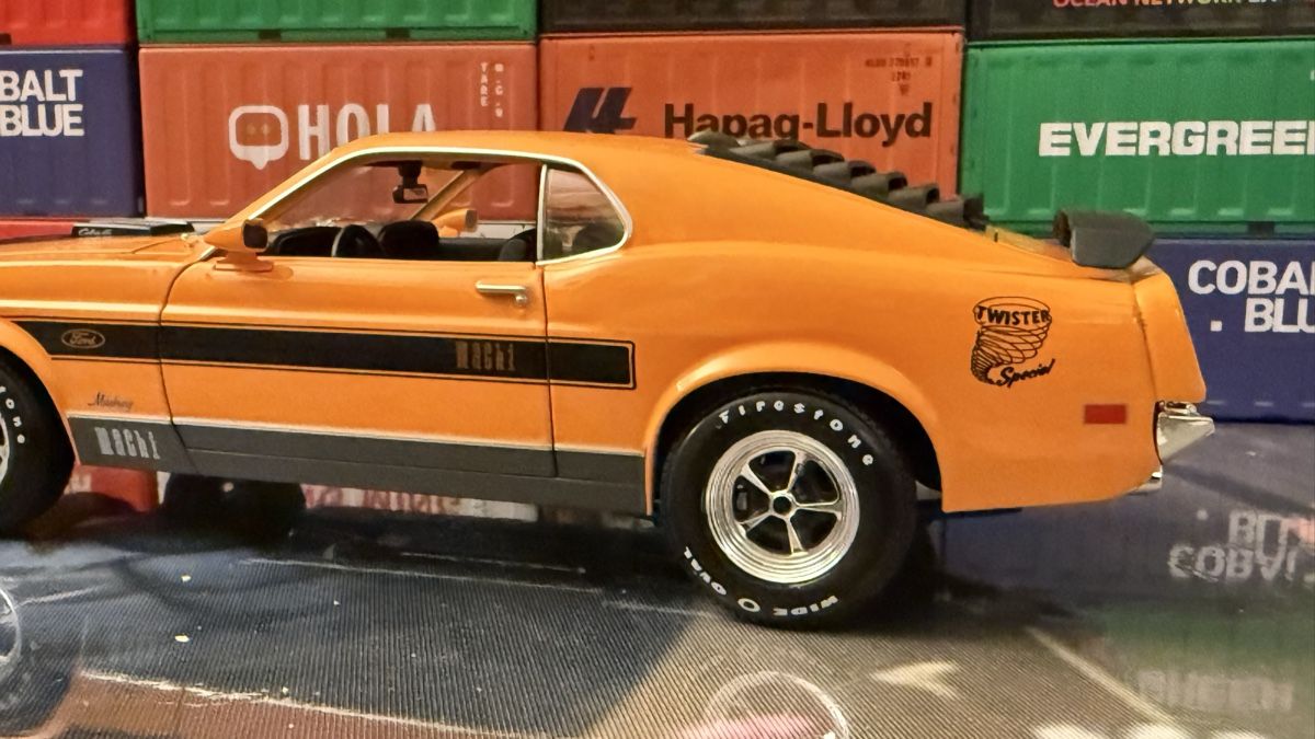 Ford Modellini d'auto: Ford Mustang Mach 1 Orange 1:18 – Usato da Basel venduto da Zomeg 2