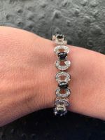 Silberarmband mit Sterndiopsid
