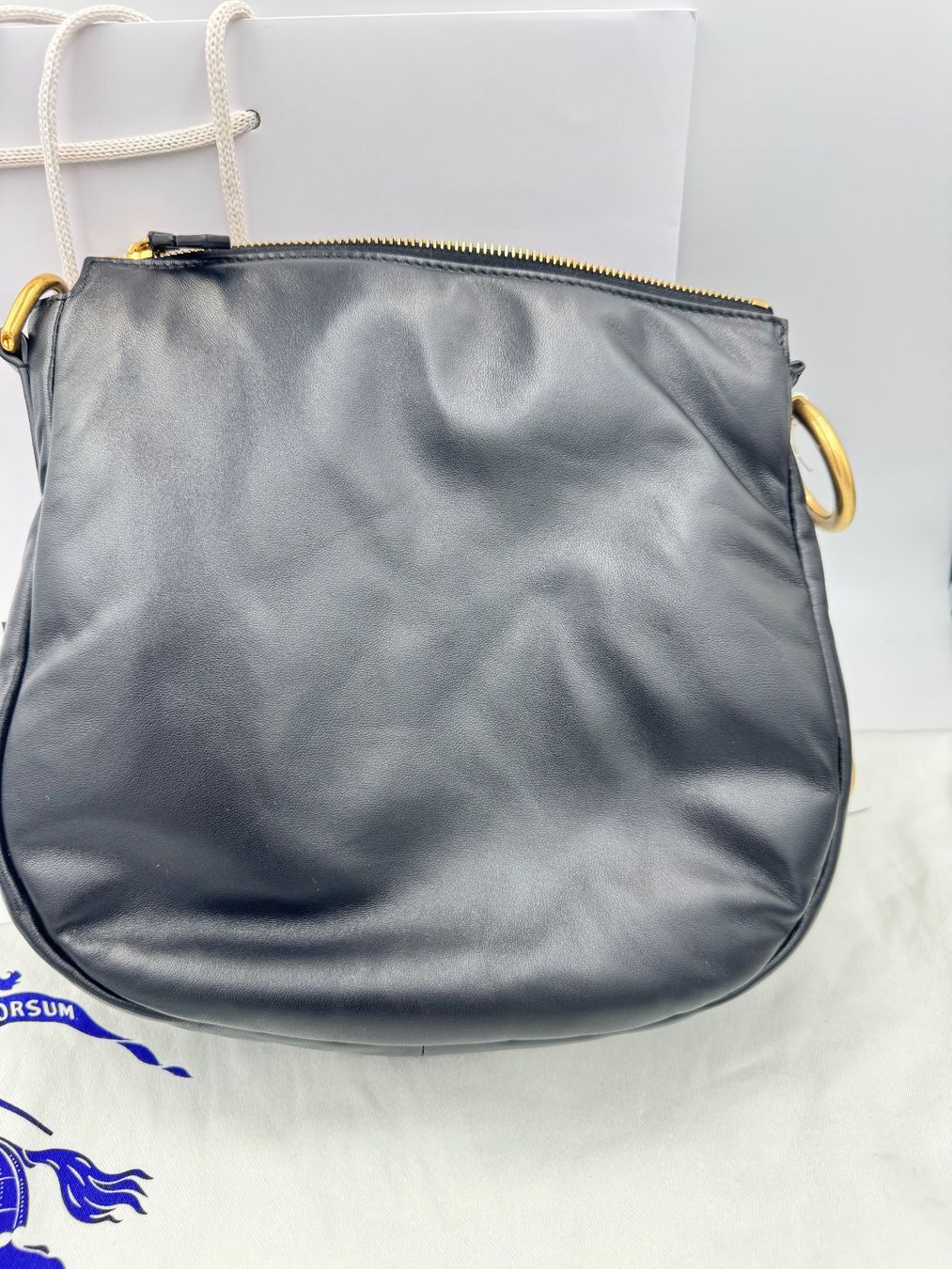 Burberry Borse da donna: Burberry Lammleder small Knight puffy black – Nuovo e nell'imballaggio originale da Wiedlisbach venduto da Sistershop 7