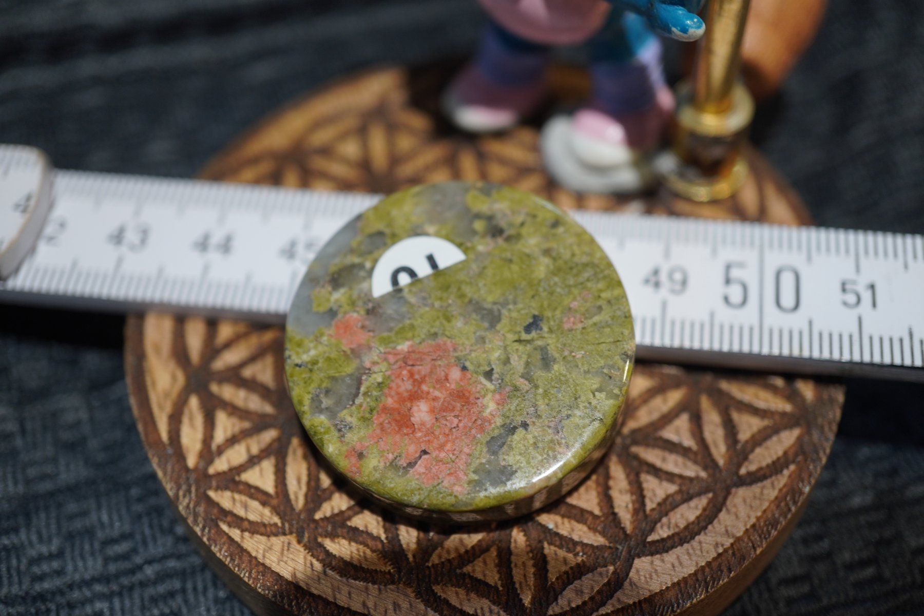 Minerali & Pietre curative: Unakit Epidot   Power  Disc   ab 1.- Auktion – Nuovo e nell'imballaggio originale da Eschenbach SG venduto da topstone